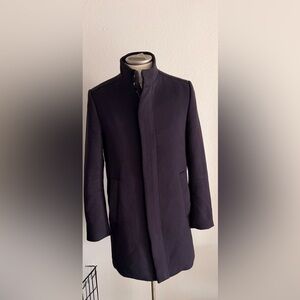H&M Men's Navy Blue Coat 36R